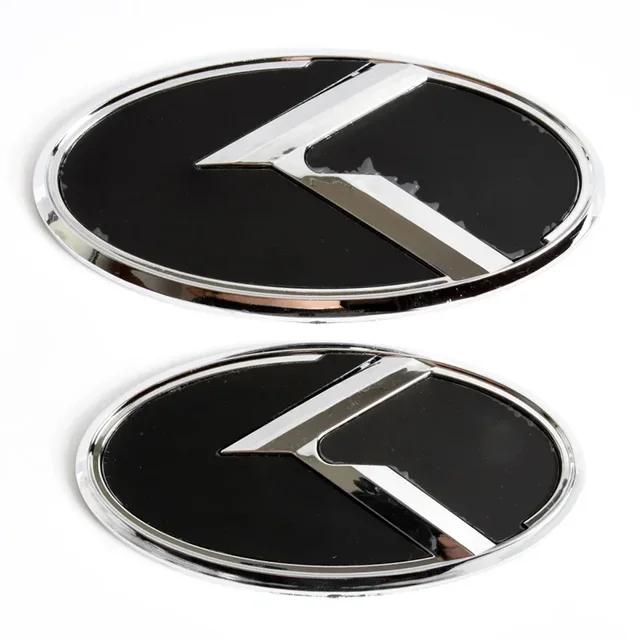 2 pezzi Per KIA K5 Emblema Bagagliaio Auto Adesivo 3D Logo K Griglia Anteriore Badge Posteriore 2011-2013 Optima Forte 2009-2014