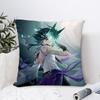 Xiao Genshin Impact Pillow Case Sofa Decorative Home Double-Sided Printing Short Plush Cushion Cover Throw Pillow Cover