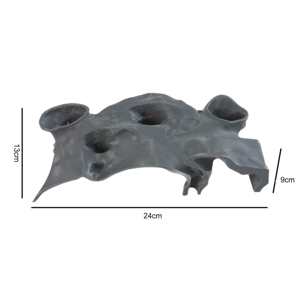 3D Printed Aquarium Decor Underground Tunnel Cave Natural Curve Bowl Hide Decoration for Cherry Shrimp Chili Rasbora Hermit Crab