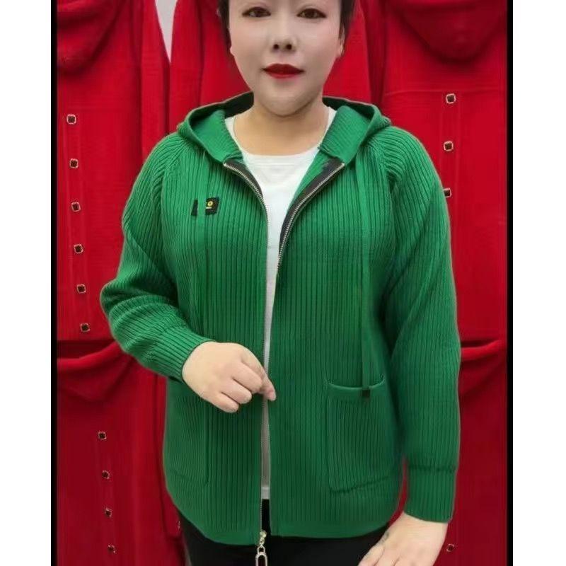 Stylish and Comfortable Plus Size Mom Jacket for Middle-aged and Elderly Women In Spring and Autumn