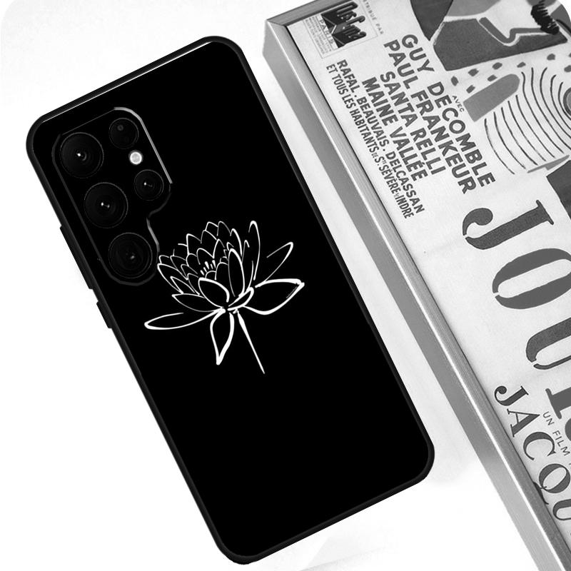 Lotus Flower Case For Samsung Galaxy S24 S23 S22 S21 Ultra Note 20 S20 FE S8 S9 S10 Note 10 Plus Cover