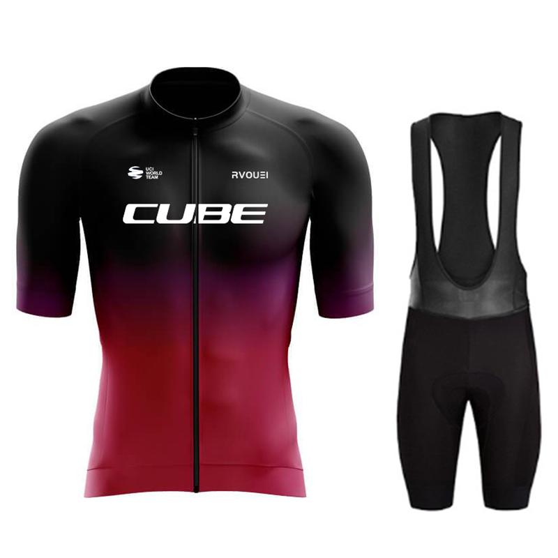 

2025 Rvouei Cube Командный Быстросохнущий Велосипедный Комплект Летняя Одежда MTB Велосипедная Форма Майка Ropa Ciclismo Hombre Велосипедный Костюм S