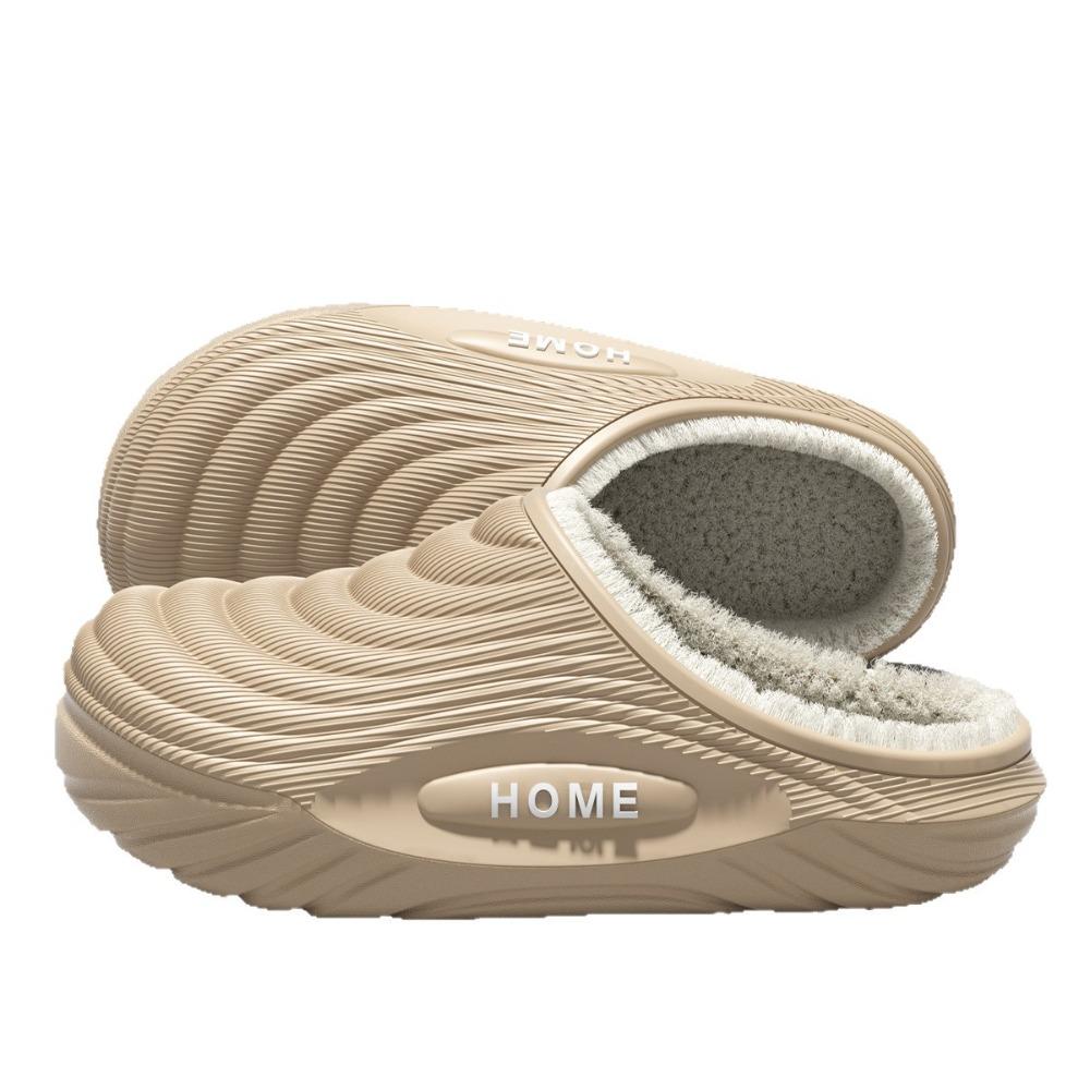 Pantoufles d'intérieur pour hommes et femmes, semelle épaisse, antidérapantes, chaudes, imperméables, en coton, Chaussures d'intérieur