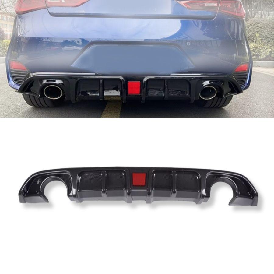 

Infiniti Q50/Q60 Carbon Fiber Rear Diffuser Spoiler, 2018-2022, Tail Light Compatible, Small Body Kit. 14-17 Without Light Piano Black