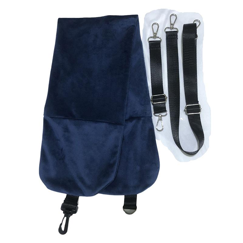 2 In 1 Travel Pillow U Shaped Neck Support and Fluffy Fillable Pillowcase Portable with Carrying Bag for Car Plane Train Camping