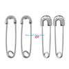 HX6F Fashion Silver Safety Pin Ear Studs All-match Pin Studs Earrings Jewelry Gifts for Men Women Family Friend