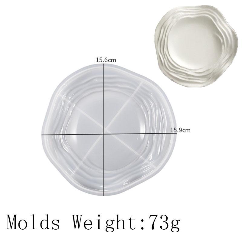 

Irregular Tray Silicone Mold DIY Handmade Plaster Epoxy Resin Concrete Jewelry Storage Plate Casting Molds Home Decor Supplies