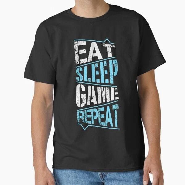 Eat Sleep Game Repeat Classic TShirt Made In UsaAus TShirt S2xl S
