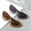 Vintage Cat Eye Sunglasses Women  Luxury Brand  Punk One-Piece Sun Glasses Trendy Shield Eyewear For Ladies Uv400 Shades