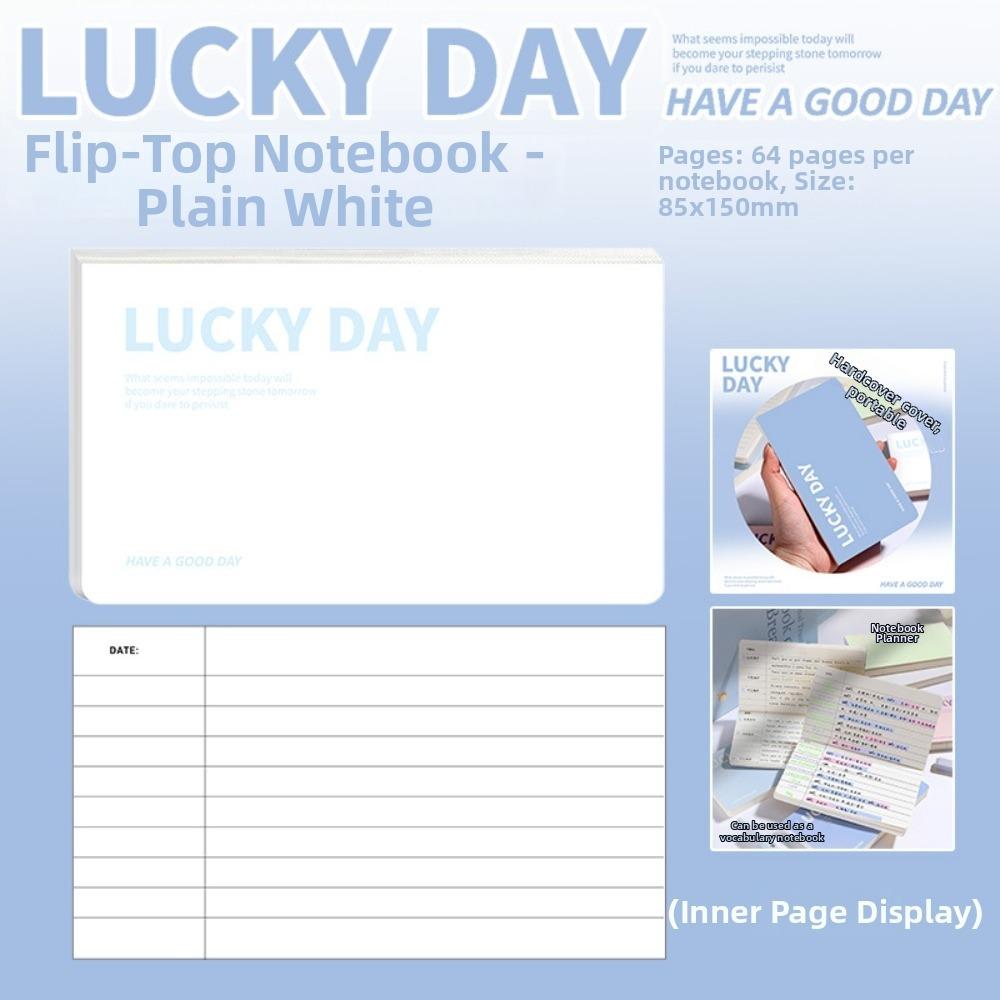Horizontal Notepad Hard Cover Vocabulary Book  for Jotting Down Vocabulary Words Daily To Do Lists