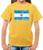 Argentinien Grunge Flagge - Kinder Jungen Mädchen T-Shirt Tops Buenos Aires Argentinische Flaggen Land