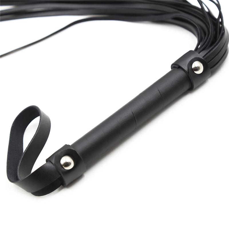 58CM Spanking PU Leather Bondage Whip with Sword Handle Lash Fetish Flogger Horse Sex Game Adult Toys Slave Sex Toys for Couples