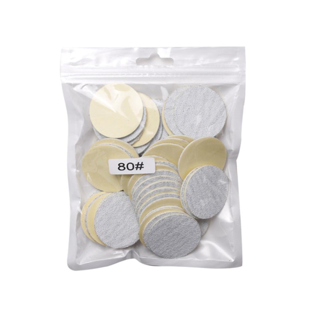 50Pieces Feet Grinder Sandpaper Sanding Disc Pedicure Tool Sanding Discs Sandpaper for Hard Dead Skin Cracked Heel
