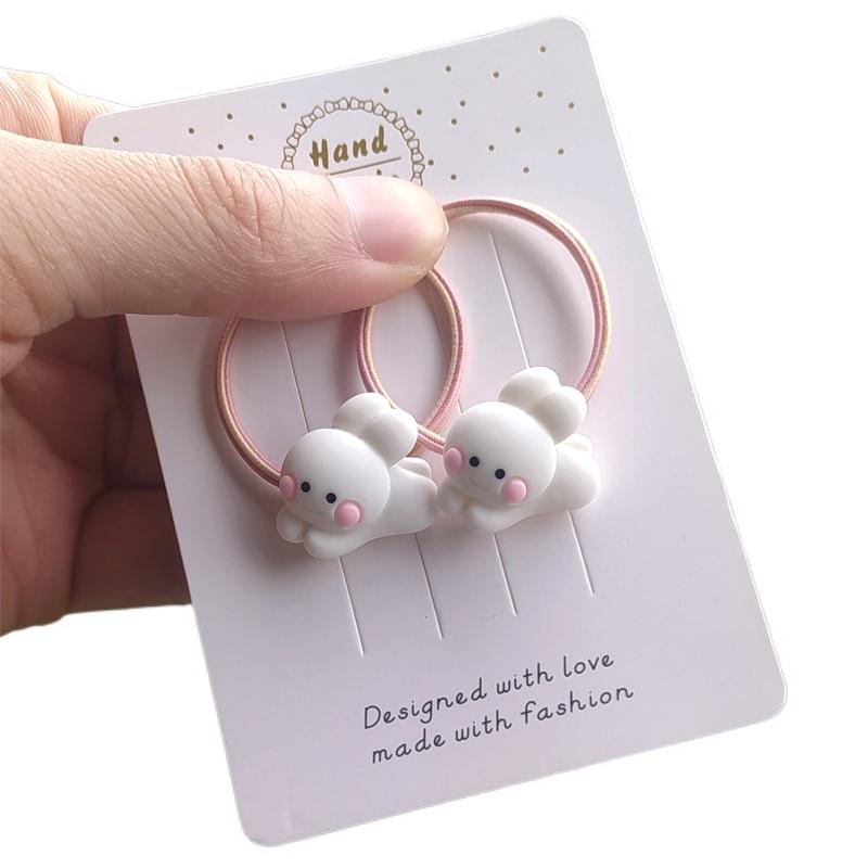 5pc Fashion European and American Plaid Elastic Hair Bands for Women Girls Hair Ties Rope for Hair Accessories Ponytail Holder