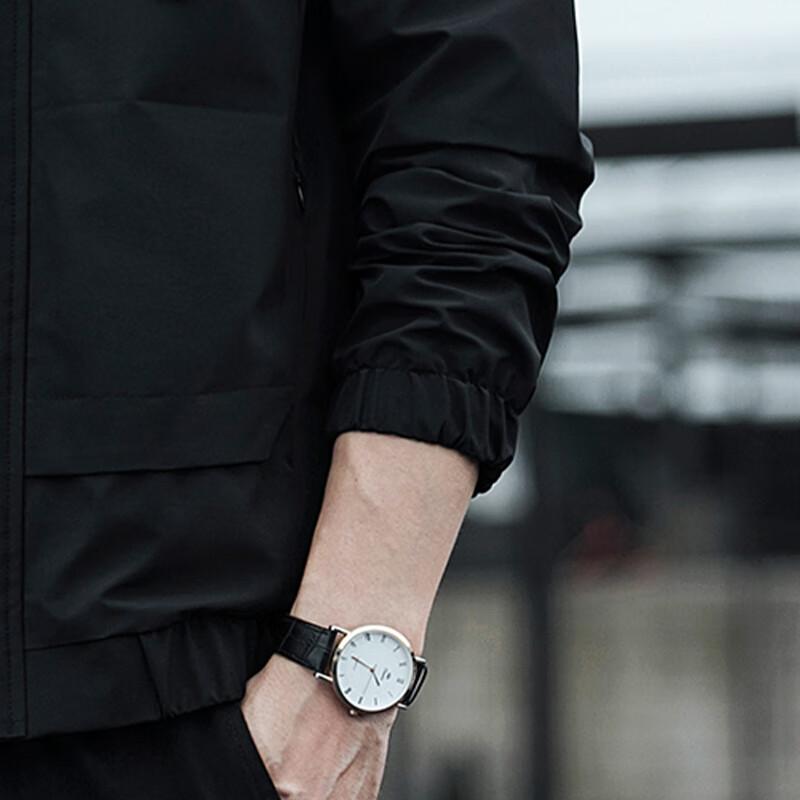 Pierre Cardin Men's Loose Fit Stand-Up Collar Jacket