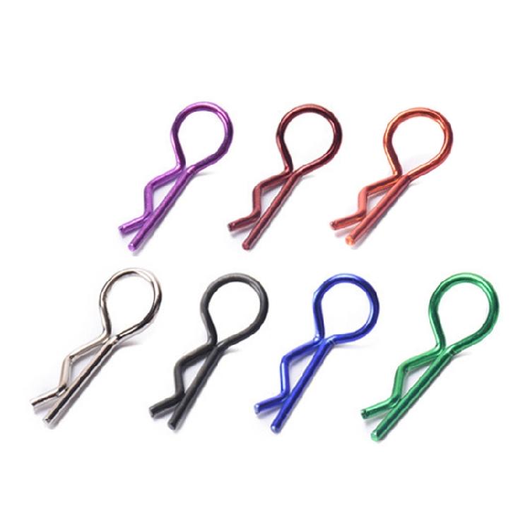 10-piece Stainless Steel Body Clips R-Pin for 1/10 1/8 Model Car Perfect Fits