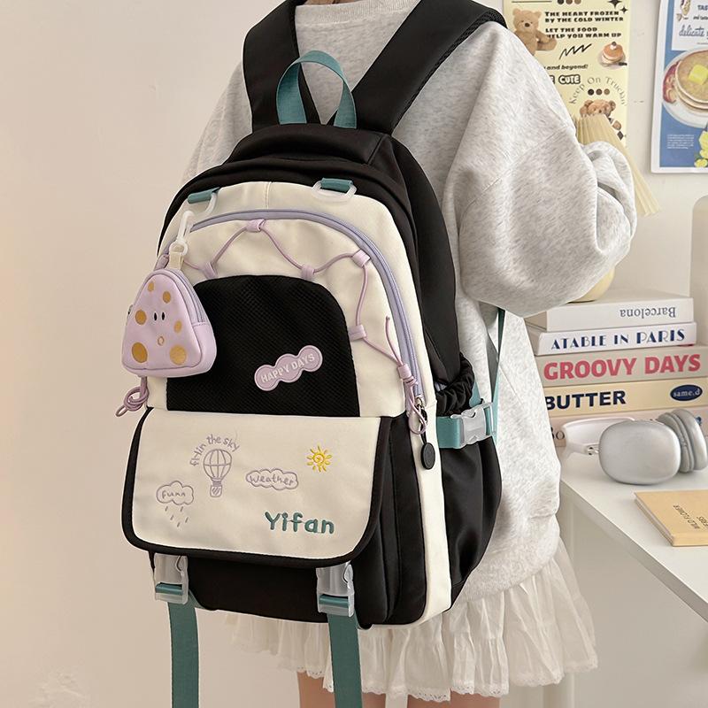 Schoolbag Schoolbag for Girls, High Value Third To Sixth Grade Girls, Cute High School Backpack 1011 New Backpack