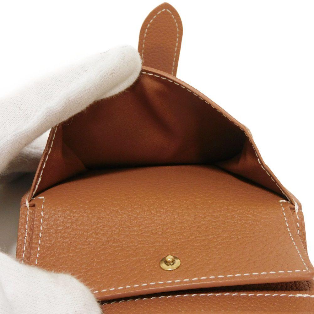 Used 12564 Portefeiulle Lowkey Compact M12148 7941 Current Brown RFID Padlock, Unused LV Circle Cognac Unisex from
