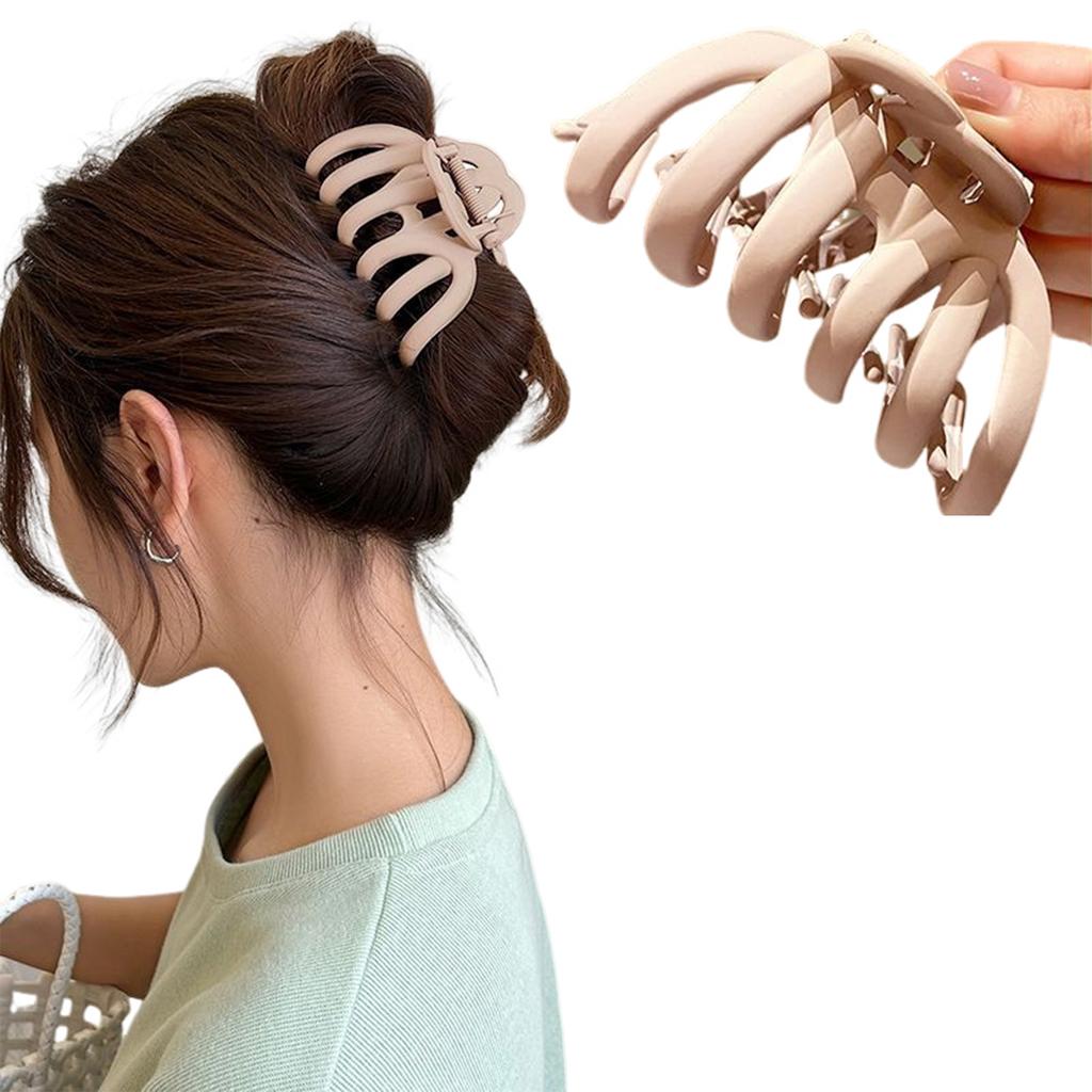 Women's Large Hair Claw Clips Solid Color Non-Slip Unbreakable Hair Clips for Stylish Hair Accessories