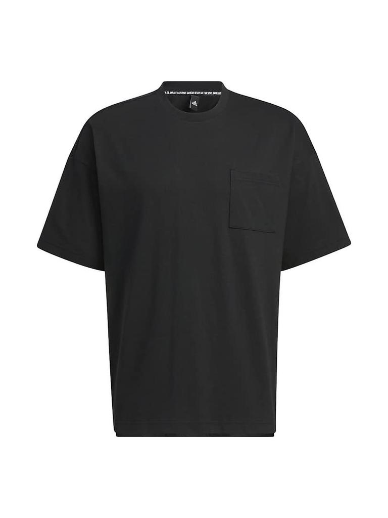 Adidas Badge of Sports Logo Short Sleeve Black Size T-Shirt, KO212, Men's, (HN0405), J/S