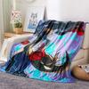 Lucario 2  Print Flannel Blanket, High quality Comfortable for All Seasons, Home Decor, Warmth and Comfort