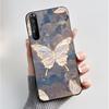 Hülle für Sony Xperia 1 II 1 III Luxus Mode Schmetterling Blume Schwarzes Silikon TPU Weiche Handyhülle für Sony 1II 1III Rückseite