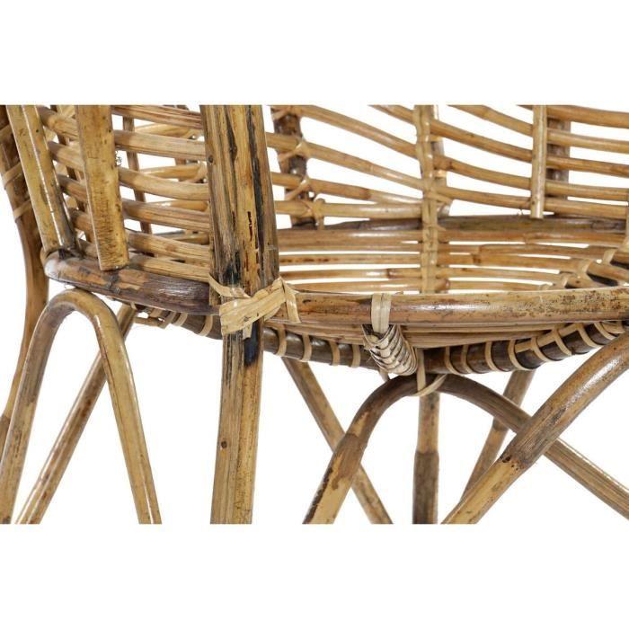 Fauteuil - Naturel - Osier - 56 x 50 x 83 cm - 1 place - Extérieur