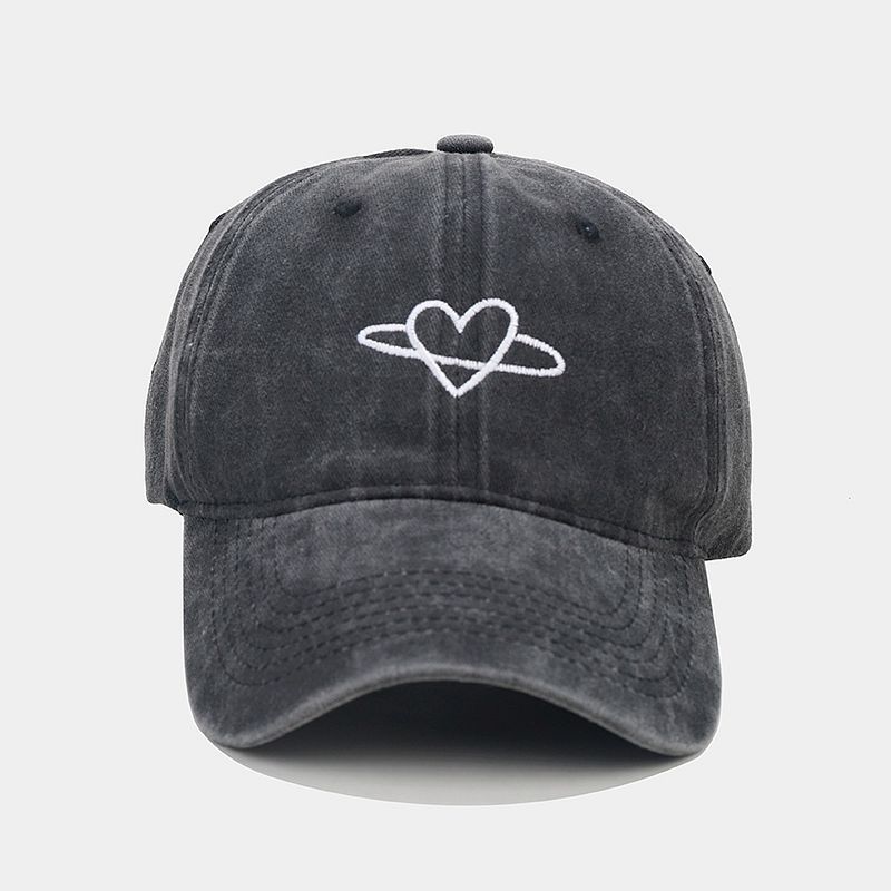 

Vintage Style Doitold Embroidered Baseball Hat With Curved Brim For Spring Summer чёрный