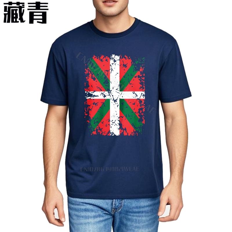 T-shirt Unisexs Moda T-shirt Unisexs Design Bandiera Basca sulla Maglietta Moda Classica T-shirt Appena Arrivata Moda T-shirt Allenamento