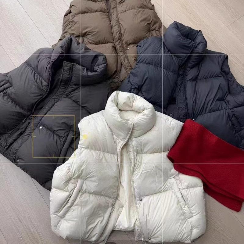 Puff down vest women's 2025 autumn and winter fashion sweet small warm vest thin vest jacket