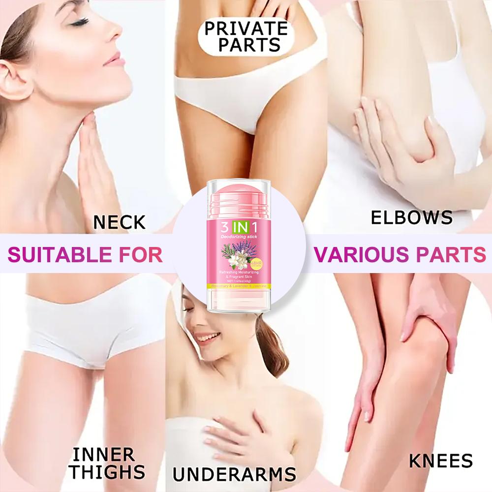 3 In 1 Deodorizing Stick-Refreshing Moisturizing & Fragrant Skin-Suitable for All Skin Types, 40ml