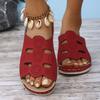 Fashion New Arrival Women's Open Toe Wedge Sandals Summer Fashion Breathable Comfortable Casual Outdoor Slippers Female Summer Footwear
