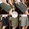 Men's Summer Casual Mid-Length Loose Fit Shorts for Middle-Aged and Elderly