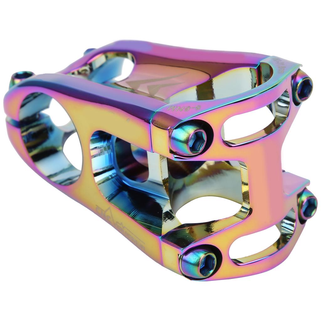 31.8x50MM Mountain Bike Handlebar Short Stem Riser Aluminum Alloy Bicycle Hollow Stem(Couleur eblouissante ) Couleur