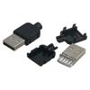 Data Connection Plastic Shell Black A Type 4 Pin USB 2.0 Connector Male USB USB Adapter USB Socket