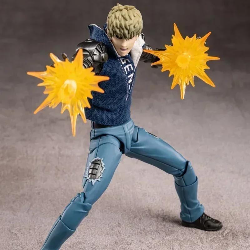 HOT Ko Genos Anime Action Figures Kaiyodo Revoltech Yamaguchi One Punch Man Figurine Joint Movable Model Statue Kids Toys Gifts