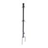 Heavy Duty Flag Pole Kit 360 Degree Swivel Two Installation Methods Adjustable Flag Pole Ground Stake