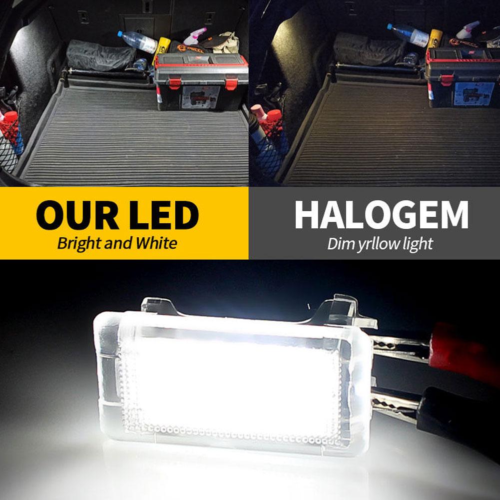 Car LED Trunk Light 18LED 6500K White Light IP67 Waterproof Plug&Play License Plate Light For Car Interior Accessory P2Z3