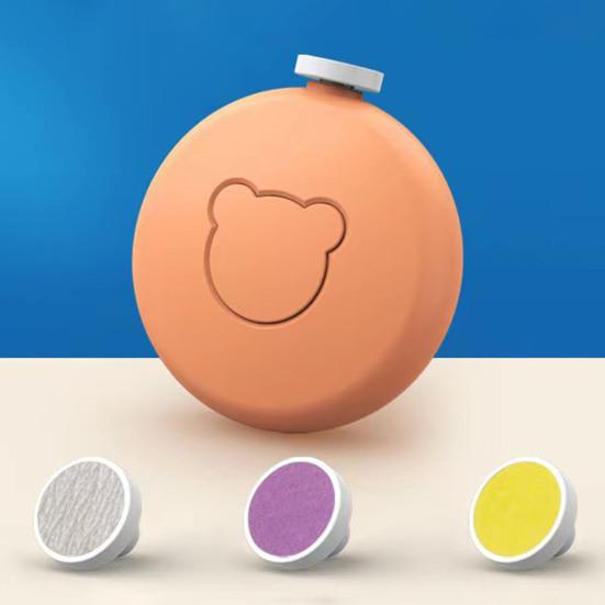 1 Set Electric Nail File Detachable One-key Start Low Noise Battery-operated Energy-saving Electric Fingernail File Baby Manicure Gadget Set Supplies