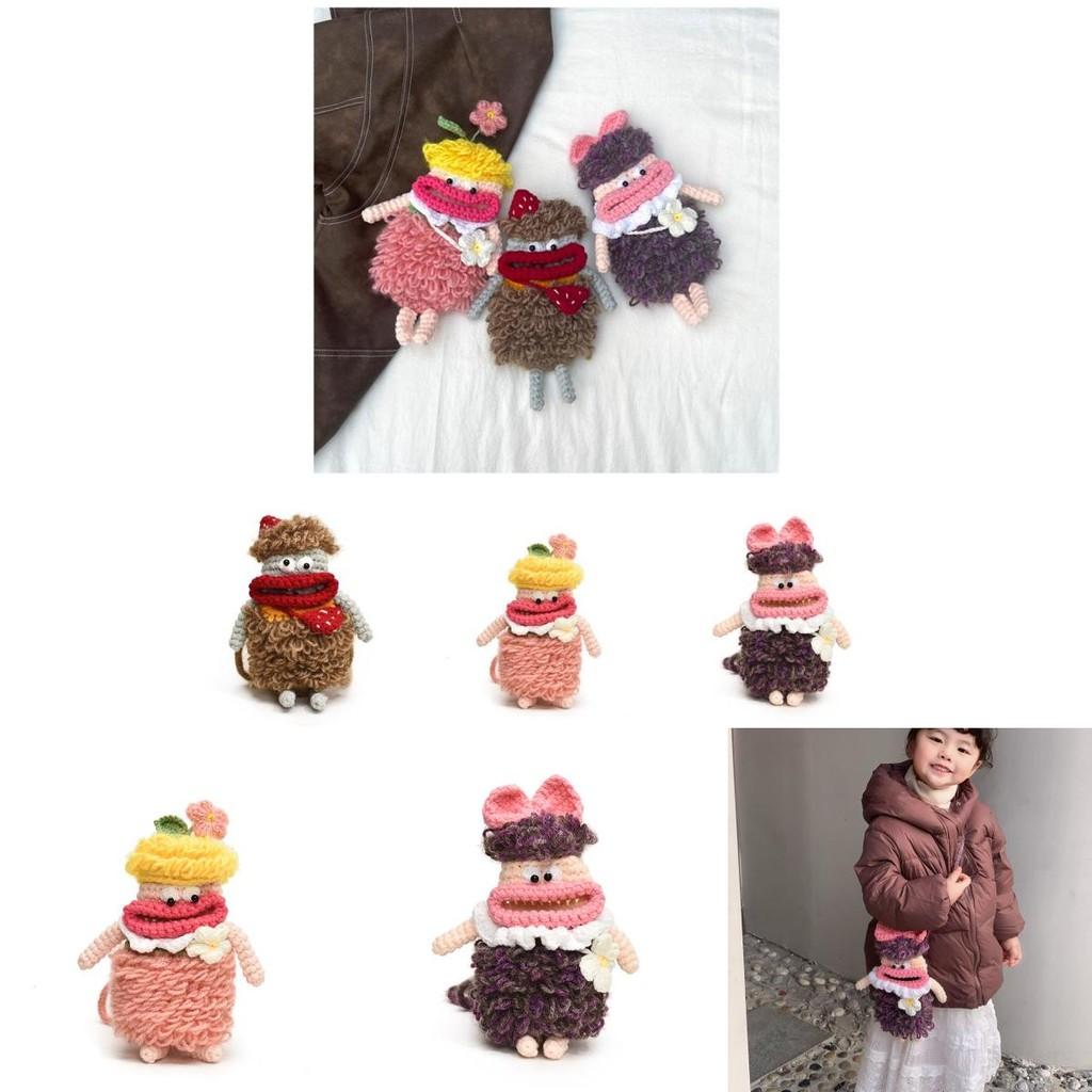 Adorable Cartoon Character Shoulder Bag For Kids With Unique Big Mouth Design