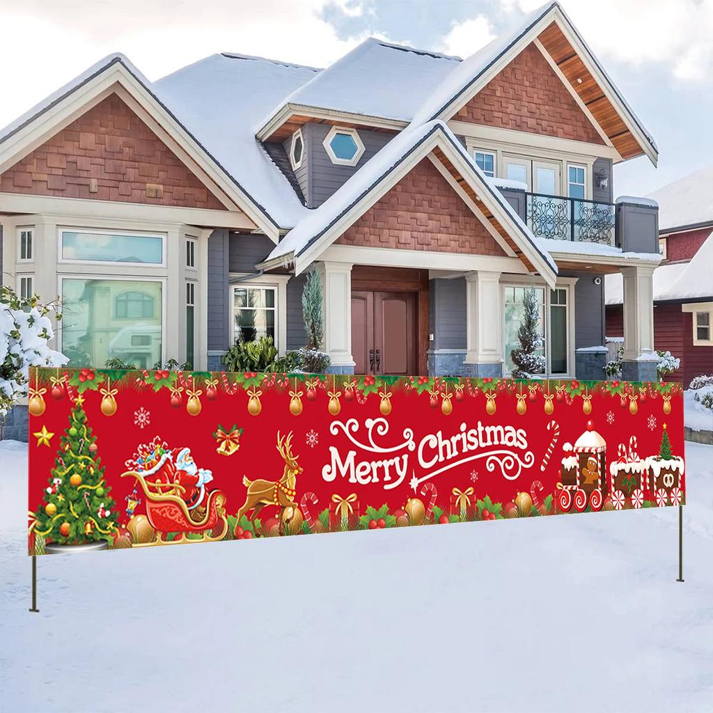 Christmas Outdoor Banner Merry Christmas Decorations For Home 2025 Outdoor Decor Xmas Navidad Noel Natal Happy New Year 2026