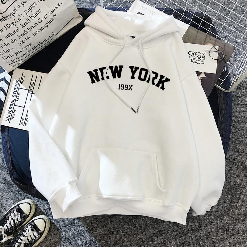 Trend pattern digital hoodie Kawaii funny couple sweater hoodie loose casual top guard