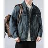 TYYRBMG Denim Back Plus Long CXH754 Men's Jacket, Casual, Washed, Slit, Sukajan, Business, Sizes, Spring, Indigo, Sleeve, Spring, Summer, Fall, (XL,