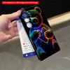2DFlat Samsung Phone Case Neon Rainbow Bear Holding Heart Glow Case Applicable To Galaxy S23 S24 S25ULTRA S26 A12 A14 A15 A16 A54 A55