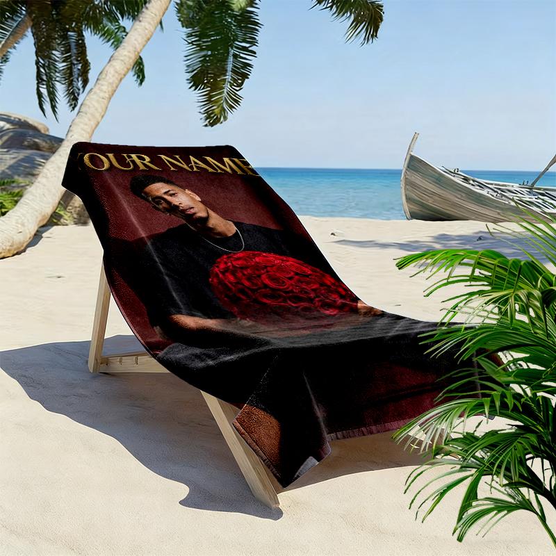 Asciugamano da Spiaggia Personalizzato con Nome Jude Bellingham, Asciugamano Grande Morbido ad Asciugatura Rapida per Spiaggia Campeggio Nuoto_xia