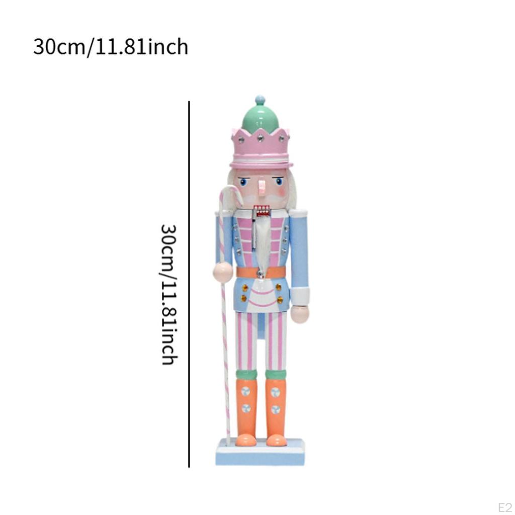 Nutcracker Ornaments Christmas Photo Props Painted Decorative Traditional Desktop Decor