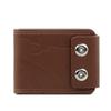 New Men's Embossed Bifold Wallet with Magnetic Buckle, Large Capacity and Multi-Card Slots