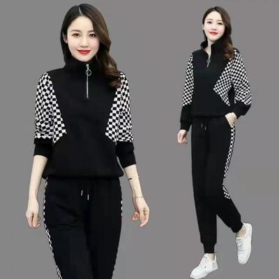 Costume de sport à la mode pour femmes, sweat à capuche de Style fin, ample et décontracté, ensemble deux pièces, printemps et automne
