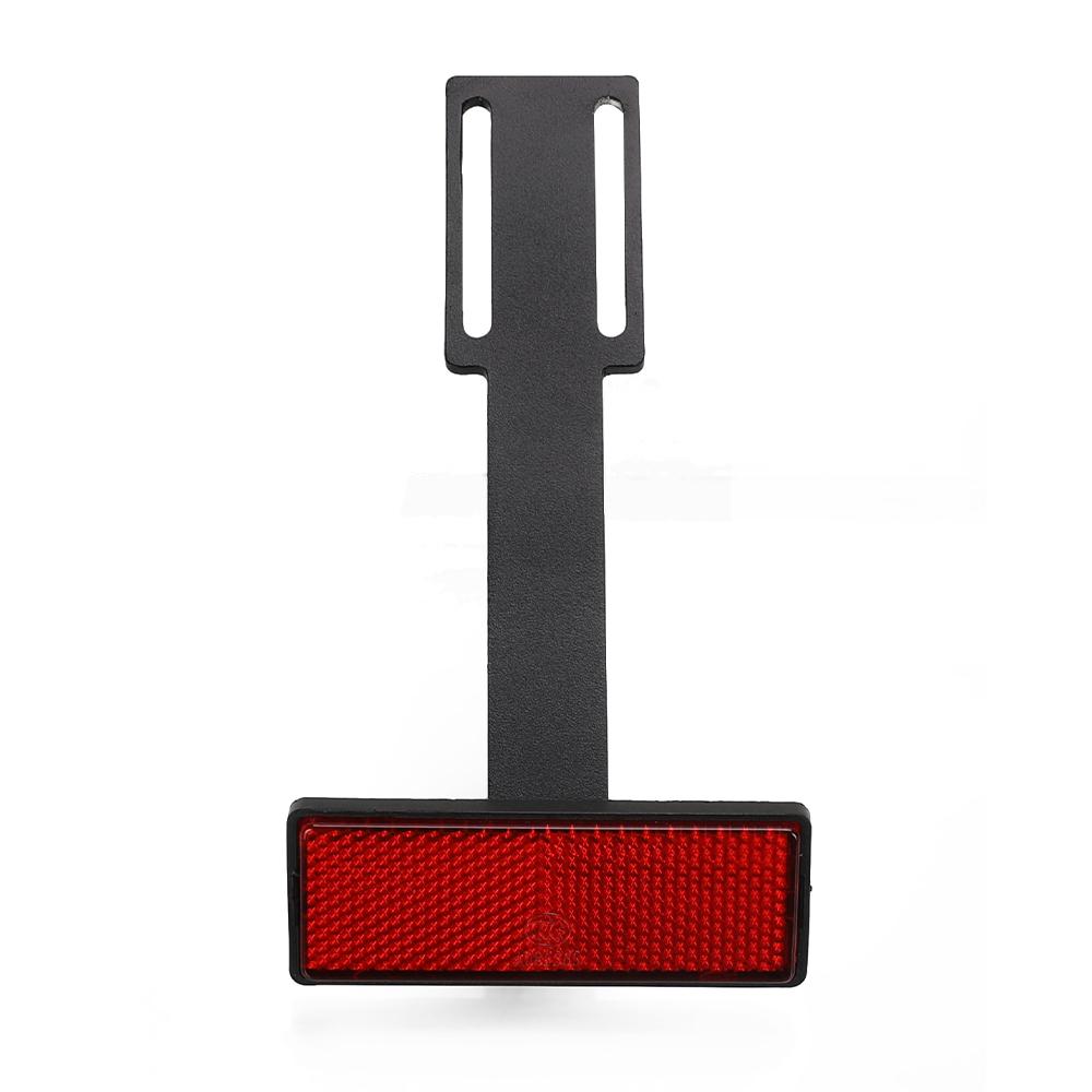 

Детали держателя номерного знака мотоцикла, удлиненный хвостовой отражатель, велосипеды для бездорожья, четырехугольная красная прямоугольная светоотражающая пластина, предупреждающий отражатель