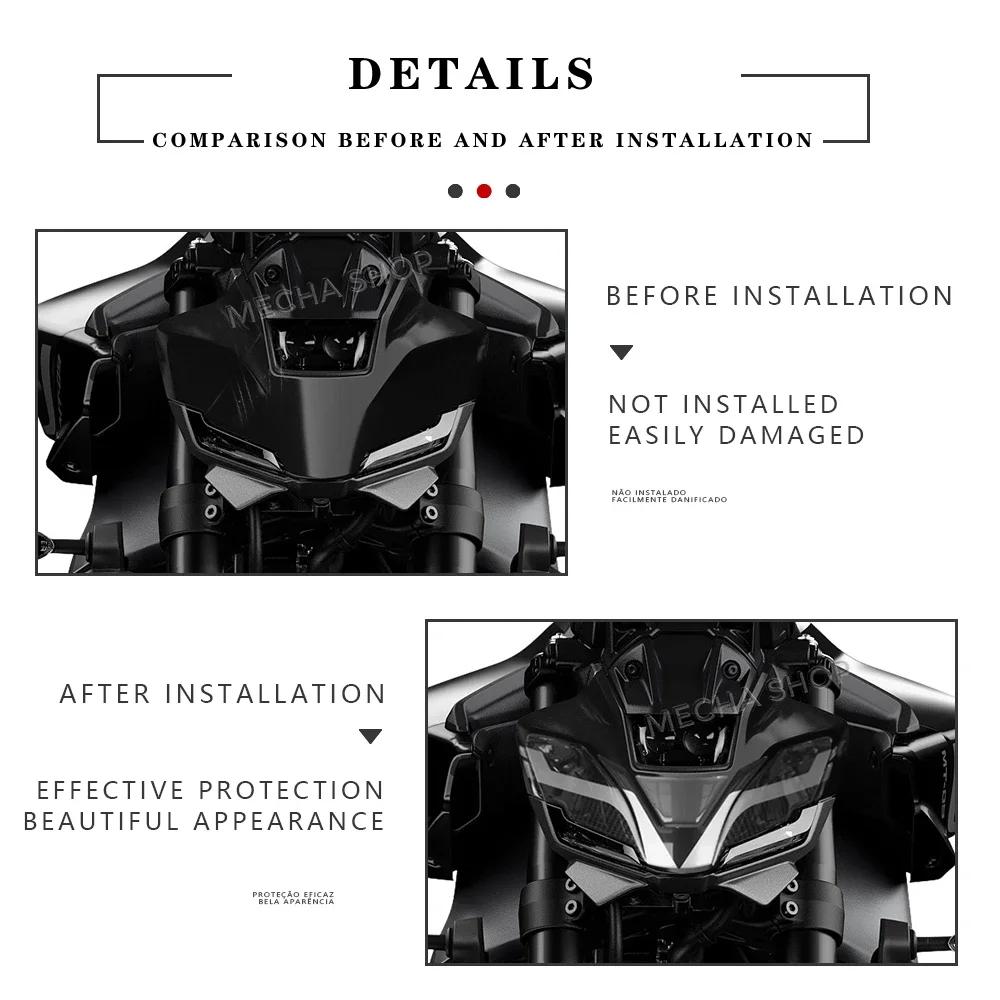 For MT 09 MT09 SP 2024- Motorcycle Accessories Protect MT-09 2025 3D Stickers Front Fairing Decorative Decals